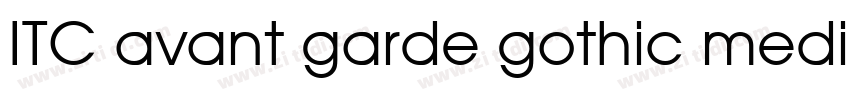 ITC avant garde gothic medium字体转换